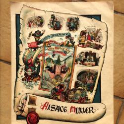 2 Affiches Vins d'Alsace vintage