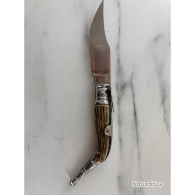 Couteau Pliant Vintage Gomez Albacete Espagne 1970 - Lame Inox - Mécanisme Manuel