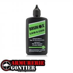 Huile BRUNOX LUB&COR en bouteille 100 ml avec orifice goutte à goutte