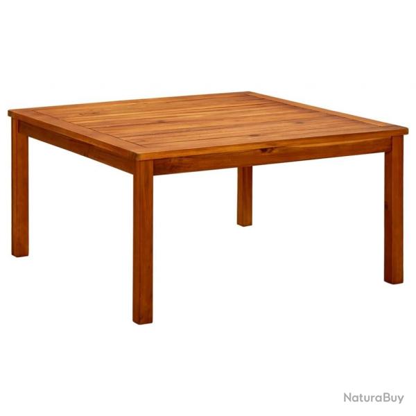 Table basse de jardin 85x85x45 cm Bois solide d'acacia alsavelo