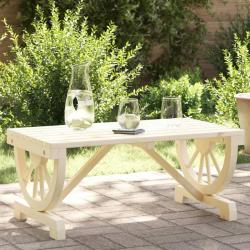 Table basse de jardin 90x50x40 cm bois de sapin massif alsavelo
