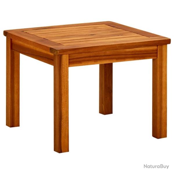 Table basse de jardin 45x45x36 cm Bois solide d'acacia alsavelo