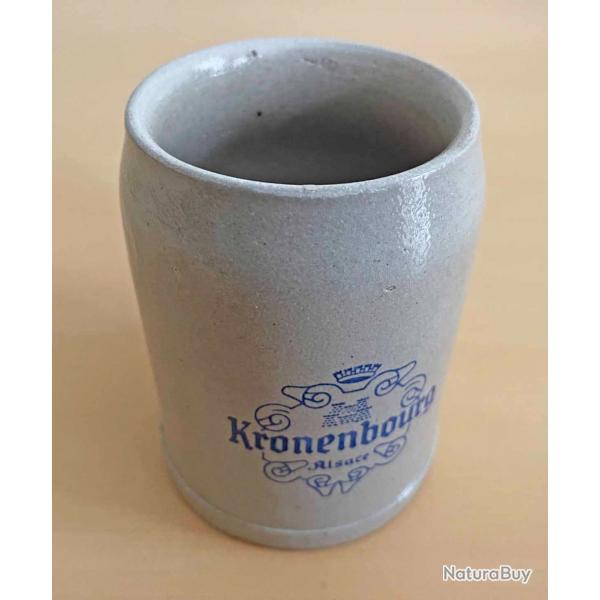 Chope  bire vintage en Grs KRONENBOURG ALSACE