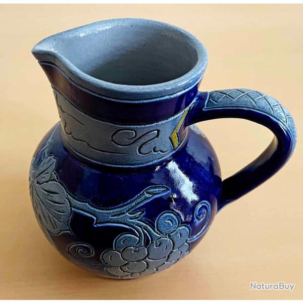 Carafe grs d'Alsace Betschdorf vintage signe Antoine KRUMMEICH Oberbetschdorf