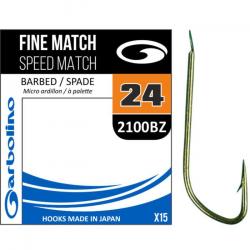 Garbolino hamecons non montés Fine Speed Match - 2100Bz 18