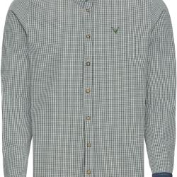 Chemise &agrave; carreaux Slim Fit Couleur Gris