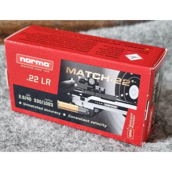 Pack 500 Norma match 22lr