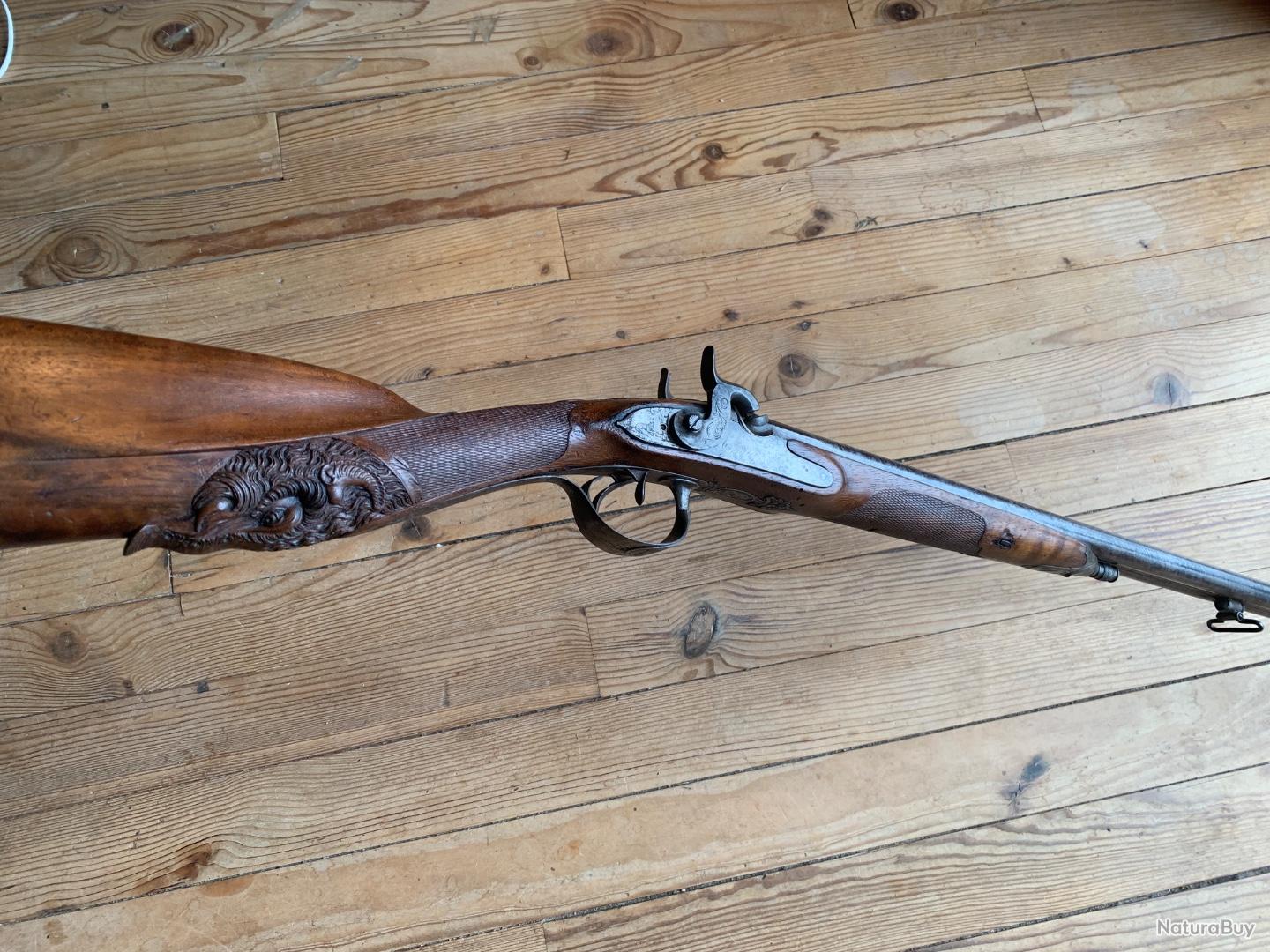 ANCIEN ET MAGNIFIQUE CANON A POUDRE NOIRE . FUT ET ROUE EN BRONZE  Item 11604737