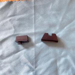 Organes de visée haut xl7 Glock AMERIGLO GL-429 (Hausse) et Guidon acier 7.62 mm(300)x 3.18 mm(125)