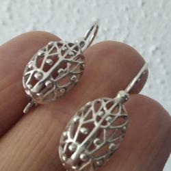 Boucles d'oreilles vintage provenant de l'URSS en argent  bon état