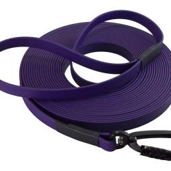 Longe BIOTHANE Twist-Lock 16 mm Violet 15 m AVEC poignée