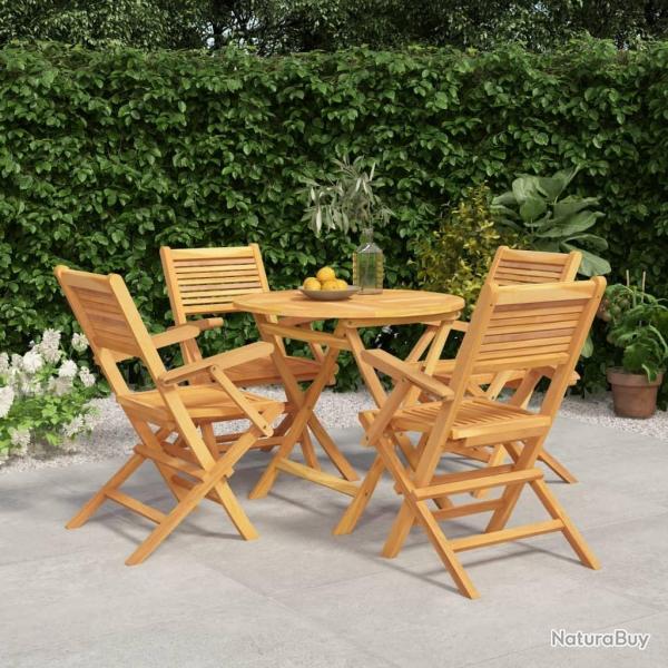 Ensemble  manger de jardin 5 pcs Bois de teck massif alsavelo