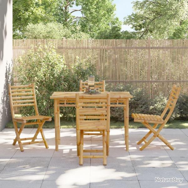 Ensemble  manger de jardin 5 pcs bambou alsavelo