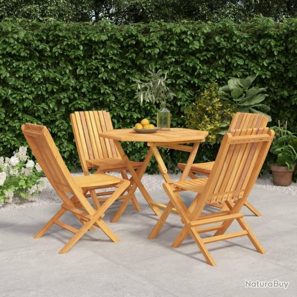 Ensemble  manger de jardin 5 pcs Bois de teck massif alsavelo