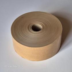 Rouleau de 200 mètres de papier kraft brun gommé pour cartonnage, encadrement, 200 m. x 60 mm
