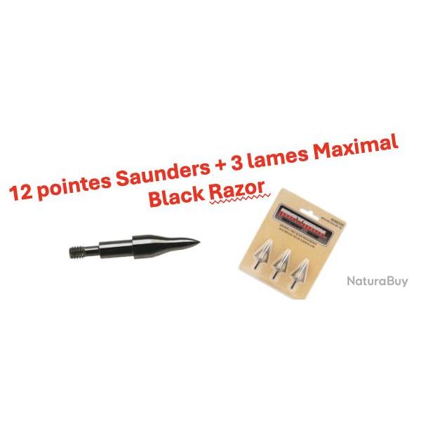Pack Saunders & Maximal Black Razor 125 grains