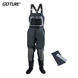 Goture épaissi 100% vêtements de pêche imperméables S M L XL XXL cuissardes de pêche