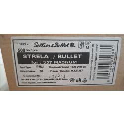 Ogives 38/357 ,158gr FMJ SELLIER BELLOT. X500