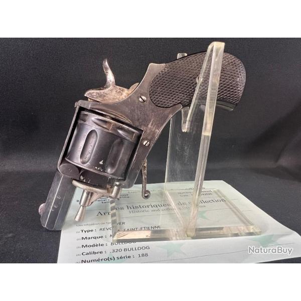 RARE REVOLVER MANUFACTURE FRANAISE D'ARMES DE SAINT ETIENNE cal 320 BULLDOG. 8 COUPS !!!