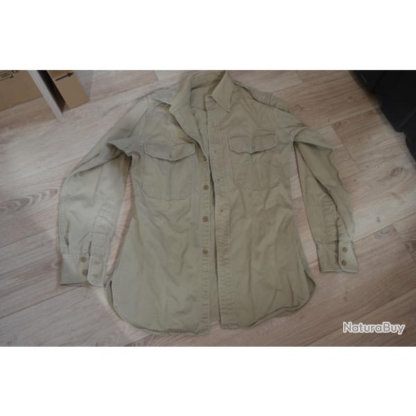 Chemise US Amricain 1939/1945 Officier Chino 1945 USA WW2 (2)