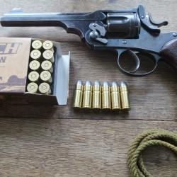 EXCEPTIONNEL ET RARE! WEBLEY WG ARMY 1896 ( WEBLEY GREEN GOUVERNEMENT ) TRÈS TARDIF, MODÈLE OFFICIER