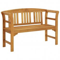 Banc de jardin 114 cm bois d'acacia solide alsavelo