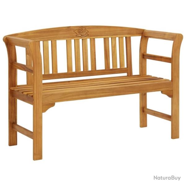 Banc de jardin 114 cm bois d'acacia solide alsavelo