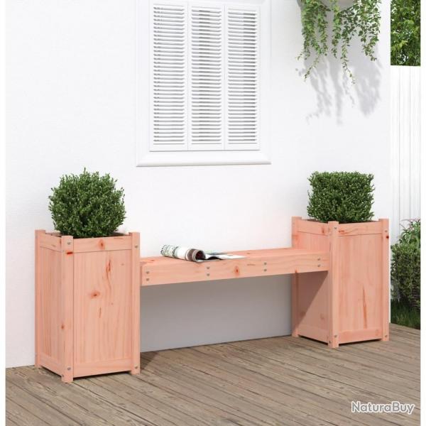 Banc avec jardinires 180x36x63 cm bois massif de douglas alsavelo