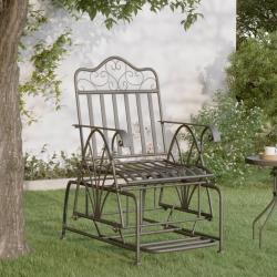 Banc coulissant 61 cm Noir Acier alsavelo