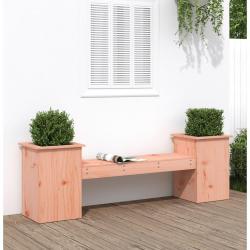 Banc avec jardinières 184,5x39,5x56,5cm bois massif de douglas alsavelo