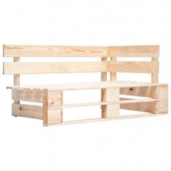 Banc d'angle palette de jardin bois alsavelo
