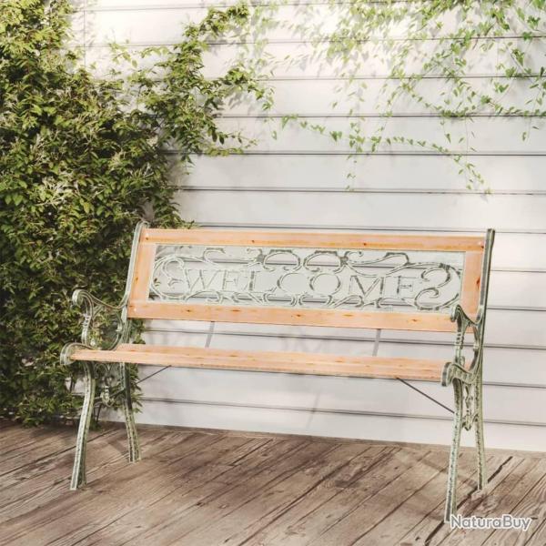 Banc de jardin 122 cm Bois de sapin massif alsavelo