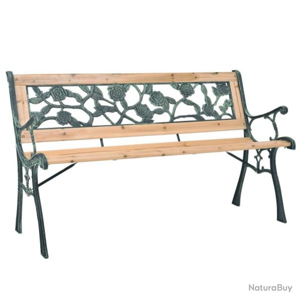 Banc de jardin 122 cm Bois alsavelo