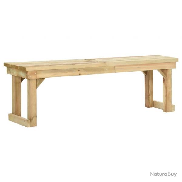 Banc de jardin 140 cm Bois de pin imprgn alsavelo