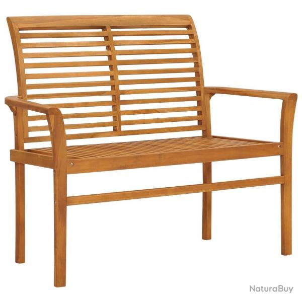 Banc de jardin 112 cm Bois de teck solide alsavelo