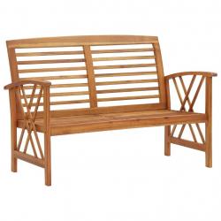 Banc de jardin 119 cm bois d'acacia solide alsavelo