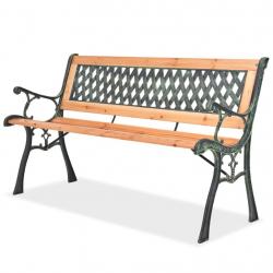Banc de jardin 122 cm Bois alsavelo