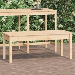 Banc de jardin 109x44x45 cm bois massif de pin alsavelo