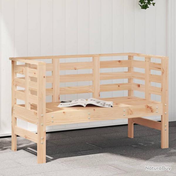 Banc de jardin 111,5x53x71 cm bois massif de pin alsavelo