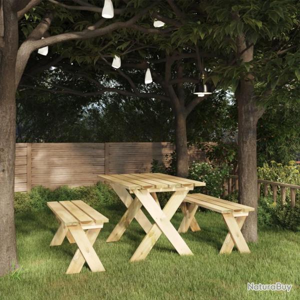Banc de jardin 110 cm Bois de pin imprgn alsavelo