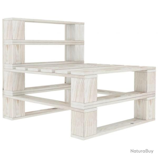Canap de milieu palette de jardin bois blanc alsavelo