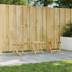 Chaises pliables de jardin lot de 2 43x54x88 cm bambou alsavelo