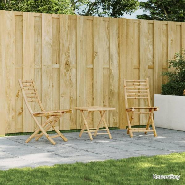 Chaises pliables de jardin lot de 2 43x54x88 cm bambou alsavelo