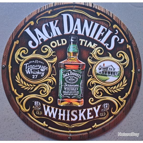 plaque decoration en alu panneau vintage JACK DANIEL'S WHISKEY WHISKY rfrence 4