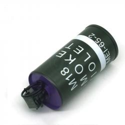 Grenade Factice Fumigène Type M18 Métal - Violet