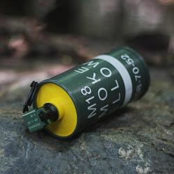 Grenade Factice Fumigène Type M18 Métal - Jaune