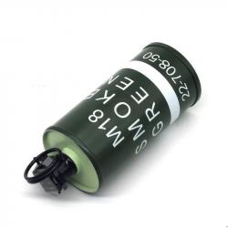 Grenade Factice Fumigène Type M18 Métal - Vert