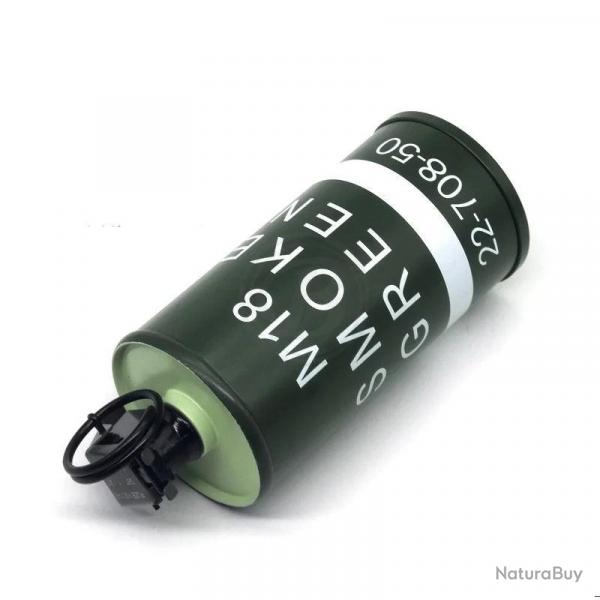 Grenade Factice Fumigne Type M18 Mtal - Vert