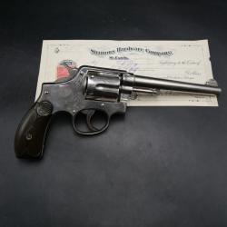 Exceptionnel Revolver 1st model 1899 Smith Wesson Hand Ejector Cal.38 - Canon miroir - catégorie D