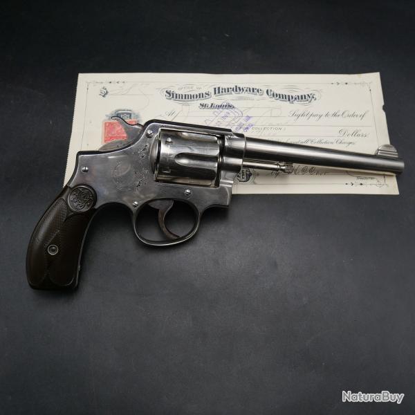 Exceptionnel Revolver 1st model 1899 Smith Wesson Hand Ejector Cal.38 - Canon miroir - catgorie D